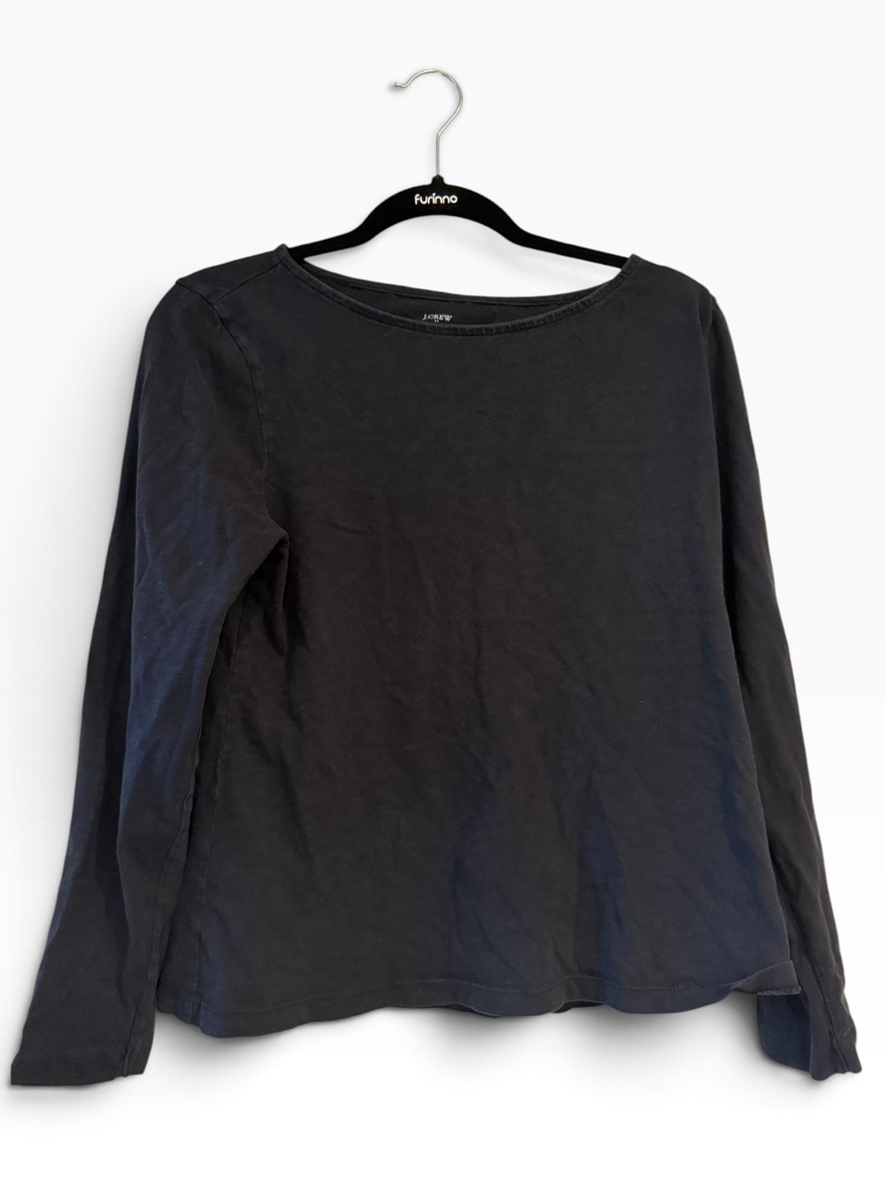 J. Crew Black Long-Sleeve Crewneck Tee
